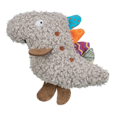 TRIXIE DINO PLUCHE MET KATTENKRUID / CATNIP GRIJS 12 CM