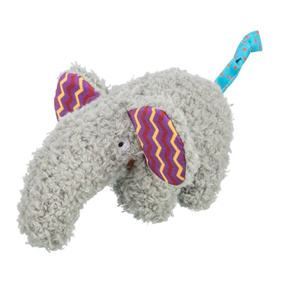 TRIXIE OLIFANT PLUCHE MET KATTENKRUID / CATNIP GRIJS 15 CM