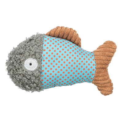 TRIXIE VIS PLUCHE / STOF MET KATTENKRUID / CATNIP 9 CM
