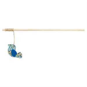Trixie Kattenhengel Vogel Hout / Pluche Met Kattenkruid / Catnip kattenspeelgoed 40 cm