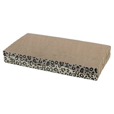 Trixie Krabplank Leo Karton Panterprint Met Kattenkruid / Catnip krabpaal 44x25x6 cm 2 st