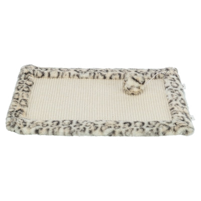 Trixie Krabmat Leo Panterprint Creme krabpaal 55x35 cm