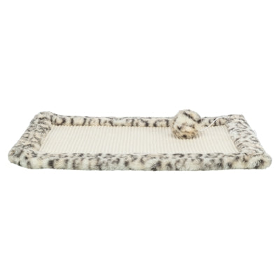 Trixie Krabmat Leo Panterprint Creme krabpaal 55x35 cm
