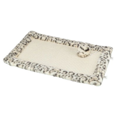 Trixie Krabmat Leo Panterprint Creme krabpaal 55x35 cm