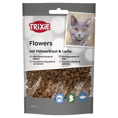 TRIXIE FLOWERS MET KIPPENBORST EN ZALM 50 GR