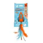 Fofos Interactieve Race Wagen Met Veren kattenspeelgoed 19x5X3 cm