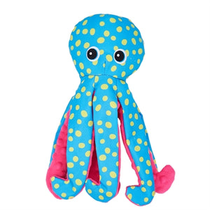 Fofos Sealife Octopus Gestipt Blauw hondenspeelgoed 14x9X34 cm