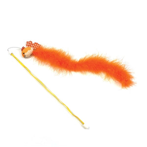 Happy Pet Tabby Patch Kattenhengel Goudvis Oranje kattenspeelgoed 40x7,5 cm