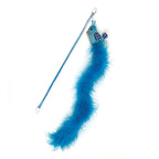 Happy Pet Tabby Patch Kattenhengel Vogel Blauw kattenspeelgoed 40x7,5 cm