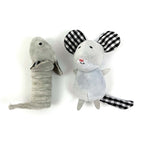 Happy Pet Tabby Patch Muizen kattenspeelgoed 11 cm en 9 cm