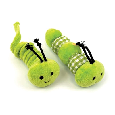 Happy Pet Tabby Patch Rupsen kattenspeelgoed 12 cm en 9 cm