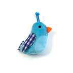 Happy Pet Tabby Patch Vogel Multipack Blauw kattenspeelgoed 4 st