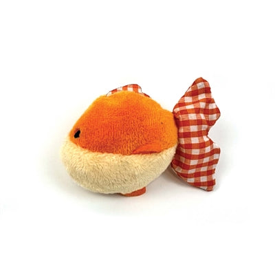 Happy Pet Tabby Patch Shaking Goudvis kattenspeelgoed 10x8X4 cm