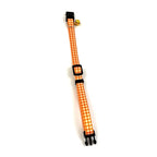 Happy Pet Tabby Patch Halsband Kat Ruit Oranje kattenspeelgoed 18-30x1 cm