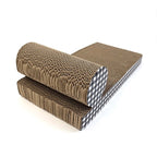 Happy Pet Tabby Patch Krabmat Chaise Lounge Karton kattenspeelgoed 46x22x14 cm