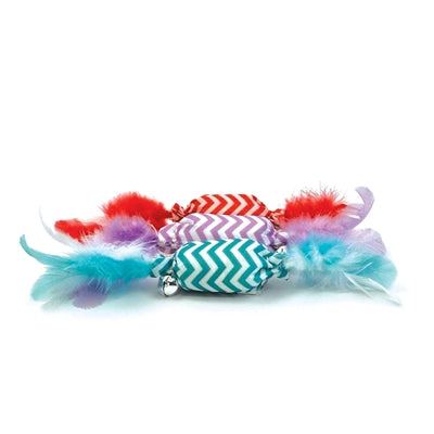 Happy Pet Tabby Patch Crinkle Snoepje Assorti kattenspeelgoed 19x2,5x2,5 cm