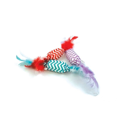 Happy Pet Tabby Patch Crinkle Snoepje Assorti kattenspeelgoed 19x2,5x2,5 cm