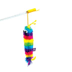 Happy Pet Tabby Patch Kattenhengel Regenboog Assorti kattenspeelgoed 28x5X2 cm