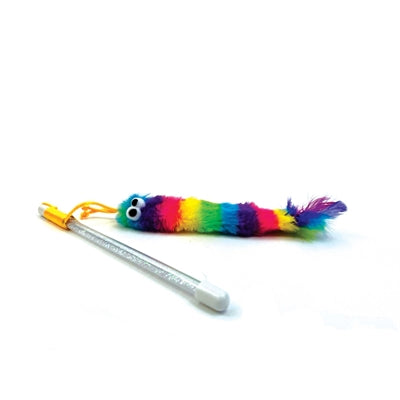 Happy Pet Tabby Patch Kattenhengel Regenboog Assorti kattenspeelgoed 28x5X2 cm