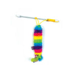 Happy Pet Tabby Patch Kattenhengel Regenboog Assorti kattenspeelgoed 28x5X2 cm