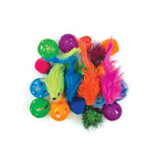 Happy Pet Tabby Patch Variatie Pack Speeltjes kattenspeelgoed 16,5x15x4 cm 24 st