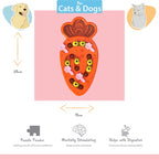 Happy Pet Tabby Patch Wortel Puzzel Intelligentie Speelgoed kattenspeelgoed 28x18x4 cm