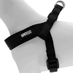 Morso Mini Hondentuig Verstelbaar Gerecycle Zwart hondenhalsband hondenriem nylon 29-38x2,5 cm