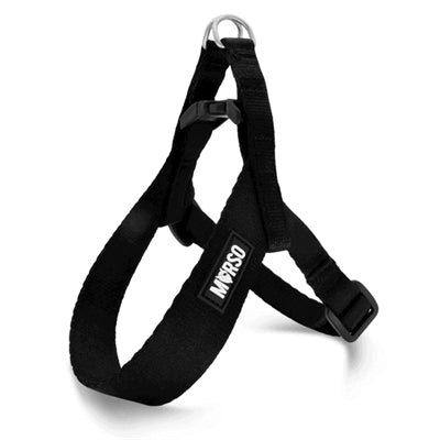 MORSO MINI HONDENTUIG VERSTELBAAR GERECYCLED ZWART 24-32X1,5 CM
