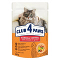 CLUB 4 PAWS PREMIUM ADULT HAIRBALL CONTROL POUCH KIP IN SAUS 24X80 GR