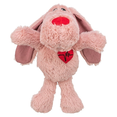 TRIXIE HOND HART PLUCHE ROZE 28 CM