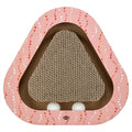 TRIXIE KRABPLANK HARTJES MET BALLEN DRIEHOEKIG KARTON ZALM 36X36X5 CM
