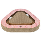 Trixie Krabplank Hartjes Met Ballen Driehoekig Karton Zalm krabpaal 36x36x5 cm