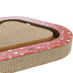 Trixie Krabplank Hartjes Met Ballen Driehoekig Karton Rood krabpaal 36x36x5 cm