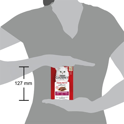 Gourmet Mon Petit Vlees kattenvoer natvoer 6x50 gr