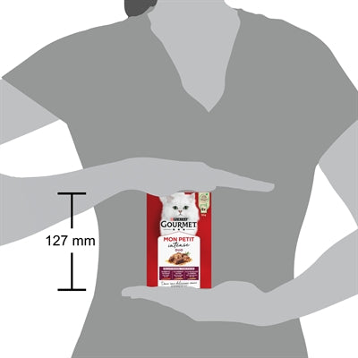 Gourmet Mon Petit Duo Vlees kattenvoer natvoer 6x50 gr