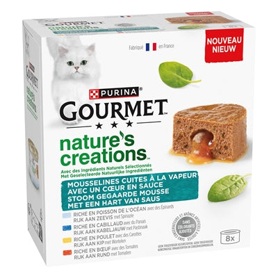 Gourmet Natures Creations Hart Van Saus Multipack kattenvoer natvoer 8x85 gr