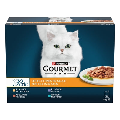 GOURMET PERLE MINI FILETS IN SAUS EEND 12X85 GR