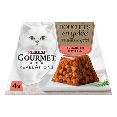 Gourmet Revelations Zalm in Gelei kattenvoer natvoer 4x57 gr