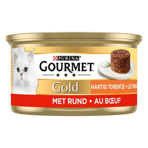 Gourmet Gold Hartig Torentje Rund kattenvoer natvoer 24x85 gr