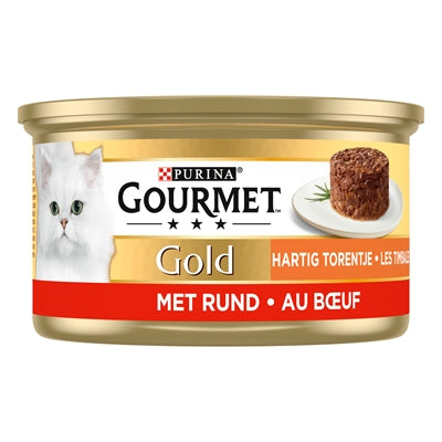 Gourmet Gold Hartig Torentje Rund kattenvoer natvoer 24x85 gr