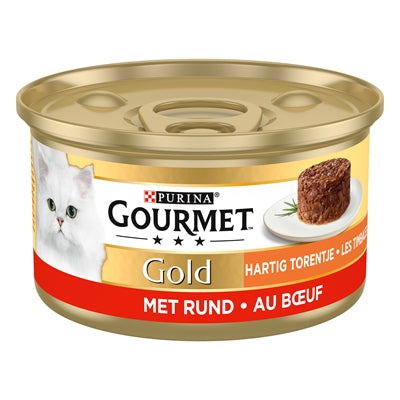 Gourmet Gold Hartig Torentje Rund kattenvoer natvoer 24x85 gr