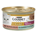 Gourmet Gold Hartig Torentje Zalm kattenvoer natvoer 24x85 gr