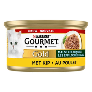 Gourmet Gold Malse Lekkernijen Kip kattenvoer natvoer 24x85 gr