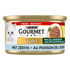 Gourmet Gold Malse Lekkernijen Zeevis kattenvoer natvoer 24x85 gr