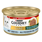 Gourmet Gold Malse Lekkernijen Zeevis kattenvoer natvoer 24x85 gr