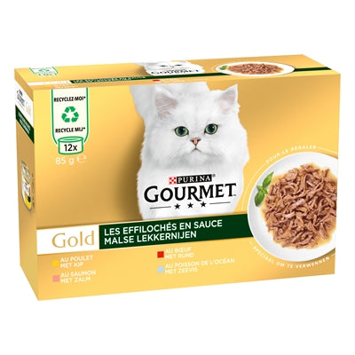 Gourmet Gold Malse Lekkernijen Multipack kattenvoer natvoer 12x85 gr