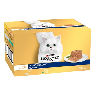 Gourmet Gold Mousse Multipack kattenvoer natvoer 48x85 gr