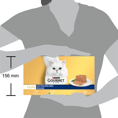 Gourmet Gold Mousse Multipack kattenvoer natvoer 48x85 gr
