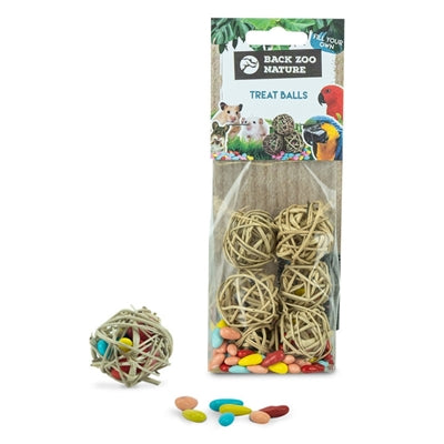 BACK ZOO NATURE TREAT BALLS 4 CM 6 ST