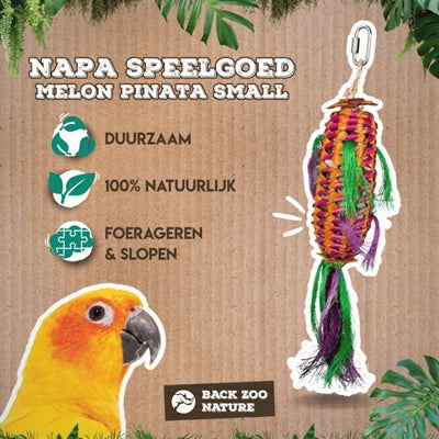 Back Zoo Nature Melon Pinata vogelspeelgoed ca. 35x6X6 cm